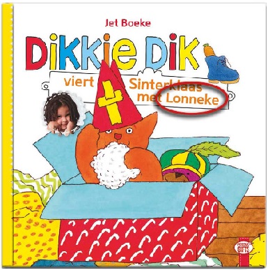 dikkie dik viert sinterklaas met jouw kindje - boek met naam